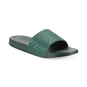 INC International Concepts Mens Xander Pool Slide Sandal Dark Green - Size 11